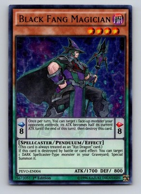 Black Fang Magician PEVO-EN004 Ultra Rare Yu-Gi-Oh 1st Edition