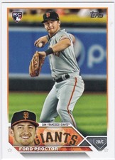 2023 Topps #472 Ford Proctor RC San Francisco Giants