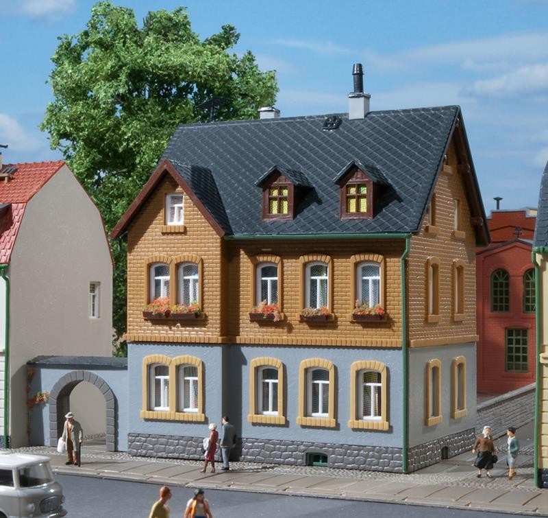 Auhagen 12258 Werkswohnhaus - Spur H0 & TT - Neu - OVP - Bausatz