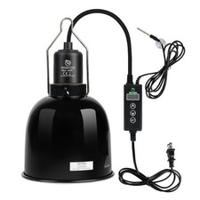 Reptile Light Fixture with Dimming Thermostat, 5.5 Inch Deep Dome Light Fixtu...