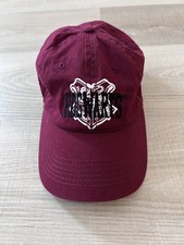 Harry Potter Hogwarts Crest Baseball Hat Cap Maroon/Burgundy Adjustable One Size