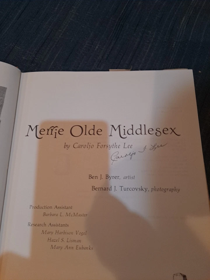 Merrie Olde Middlesex Autographed And Copy #1837 Of A Limited Edition - Image 2 of 4