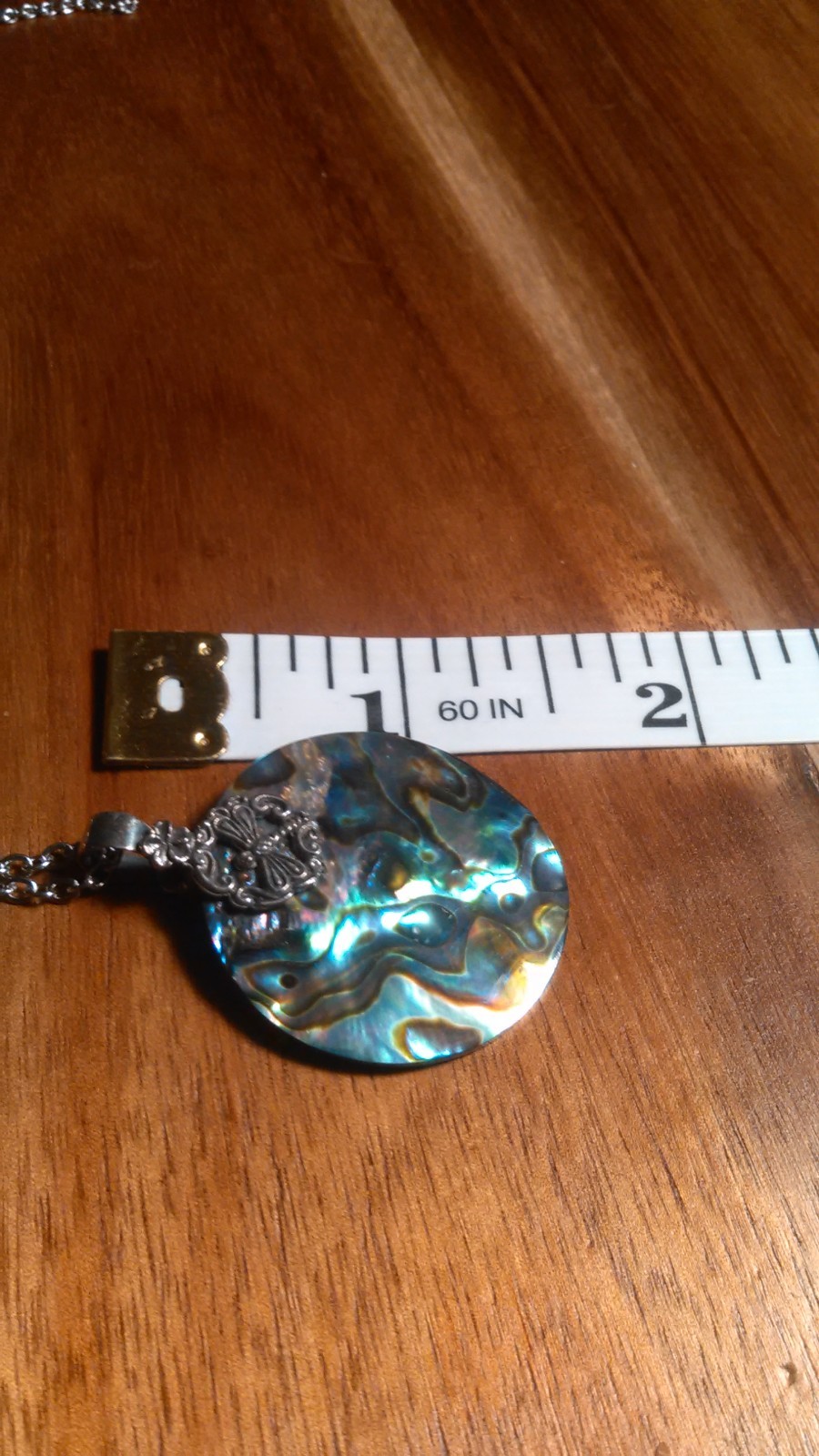 Abalone Shell Sterling Silver Dragonfly Pendant Stainless Steel Necklace