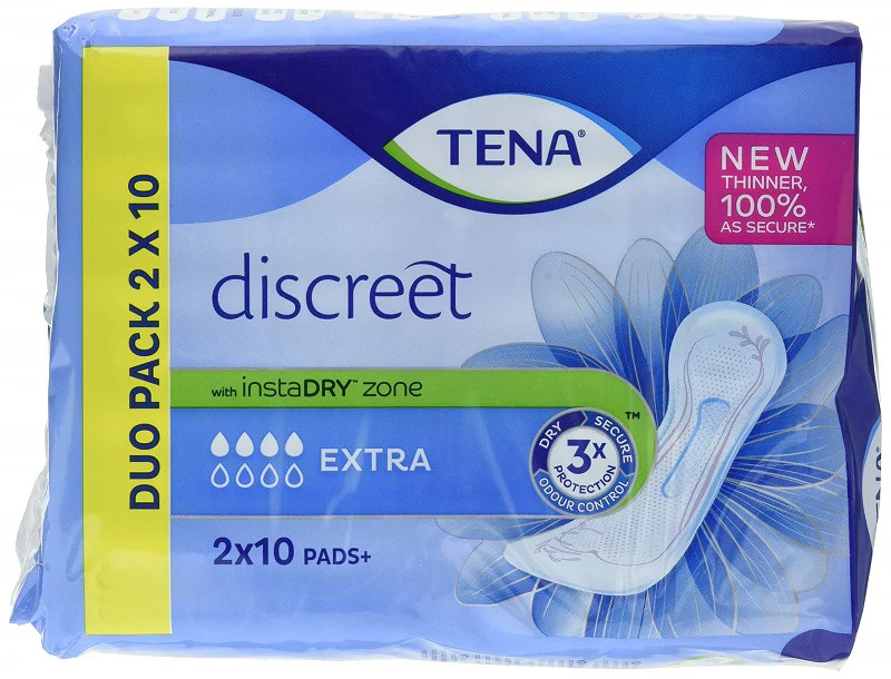 Tena Discreet Extra Duo Pack Incontinence Pads X 20 - Image 5