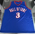 Allen Iverson HOF Autographed Custom Basketball Jersey Beckett Authentic