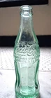 vtg 6oz Coke bottle pale green embossed NY