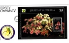 1999 JERSEY - JERSEY ORCHIDS IV MINI-SHEET FDC FROM COLLECTION V26