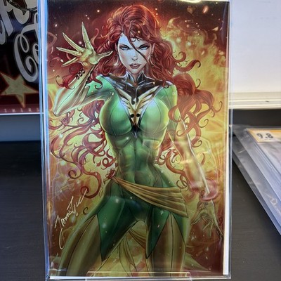 Jamie Tyndall Phoenix Green Suit Metal Comic With COA