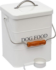 Dog Food Treat Storage Container with lid scoop included - Perfect Farmhouse Dog