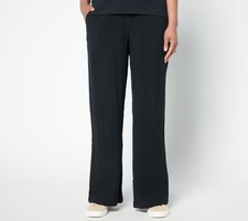 Peace Love World Women's Pants Sz S Boheme Cotton Gauze Embroidery Black A691383