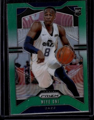 2019-20 Panini Prizm Prizms Green #300 Miye Oni Utah Jazz