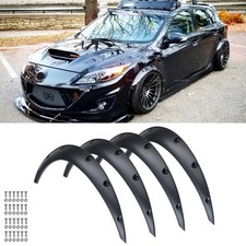 For Mazda 3 Mazda Speed3 Fender Flares Extra Wide Body Kit Wheel Arches 4pcs Set For Mazda 3 Mazda Speed3 Fender Flares Extra Wide Body Kit Wheel Arches 4pcs Set