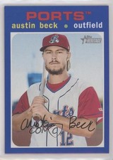 2020 Topps Heritage Minor League Edition Blue 53/99 Austin Beck #94 rf2