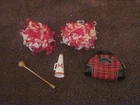 Vintage Barbie Cheerleader Pom Pom Set #0876 Crepe Paper 1964 + More Old Items