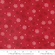 Woodland Winter 56097 13 Red Snowflakes Moda Deb Strain