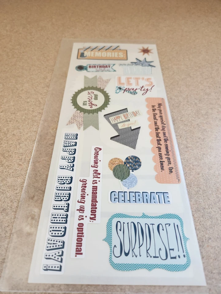 Creative Memories Happy Birthday Title Stickers - Image 3 of 3