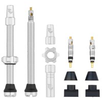 Wolf Tooth Tubeless Valve Stem Ventile, Presta, 60Mm, 2 Stk., Raw Silver
