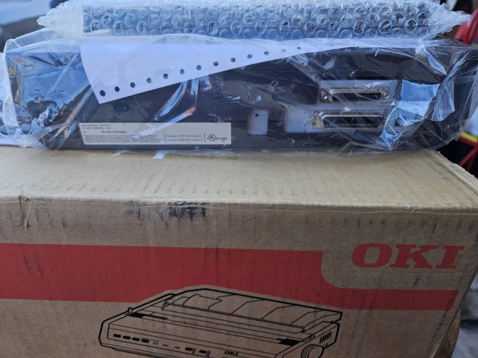 Okidata Microline 186 Plus Serial/Parallel/Usb Dot Matrix Printer - Image 3 of 4