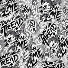 Don't Tread on Me 25 - 20" x 38" Hydrographic Film Hydro Dipping