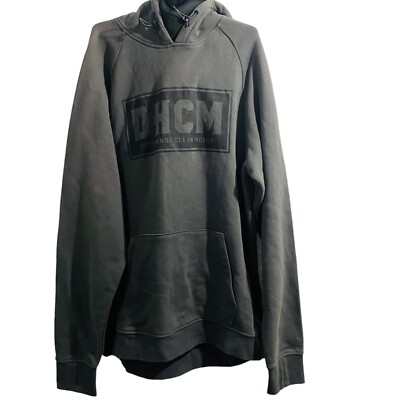 Troll Co. Dirty Hands Clean Money hoodie 2XL Face Cover DHCM Zipped Pockets Gray