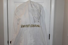 David’s Bridal Wedding Gown,A Line Halter Top C1462