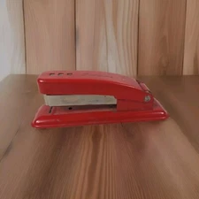 Vintage 1950s Swingline CUB Red Mini Stapler Made In USA