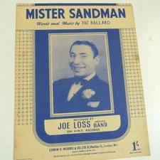 song sheet MR SANDMAN, Joe Loss, 1954                      #27.07.2020-a