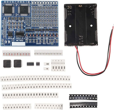 SMD SMT Practice Board DIY Electronic Kit LED Transistor Soldering Tool