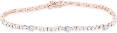 Solid Sterling Silver 2 Ct Certified Round Lab-Grown Diamond Tennis Bracelet 7''