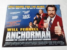 ANCHORMAN Will Ferril ORIGINAL POSTER Video Shop VHS 12x16'