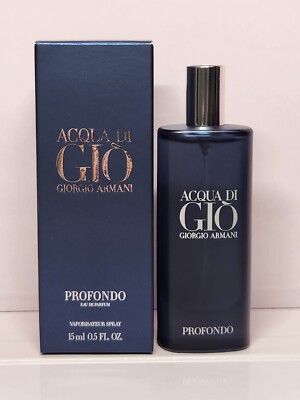  Giorgio Armani Acqua Di Gio Profondo EDP 15 ml/.5 oz Cologne  New In Box SEALED