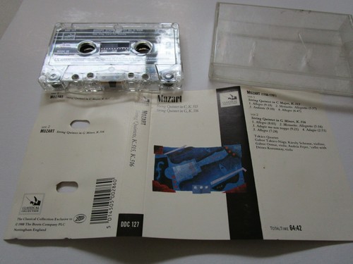 Mozart,Takacs Koromzay String Quintets K.515, K516 Tape Cassette Album - Picture 4 of 4