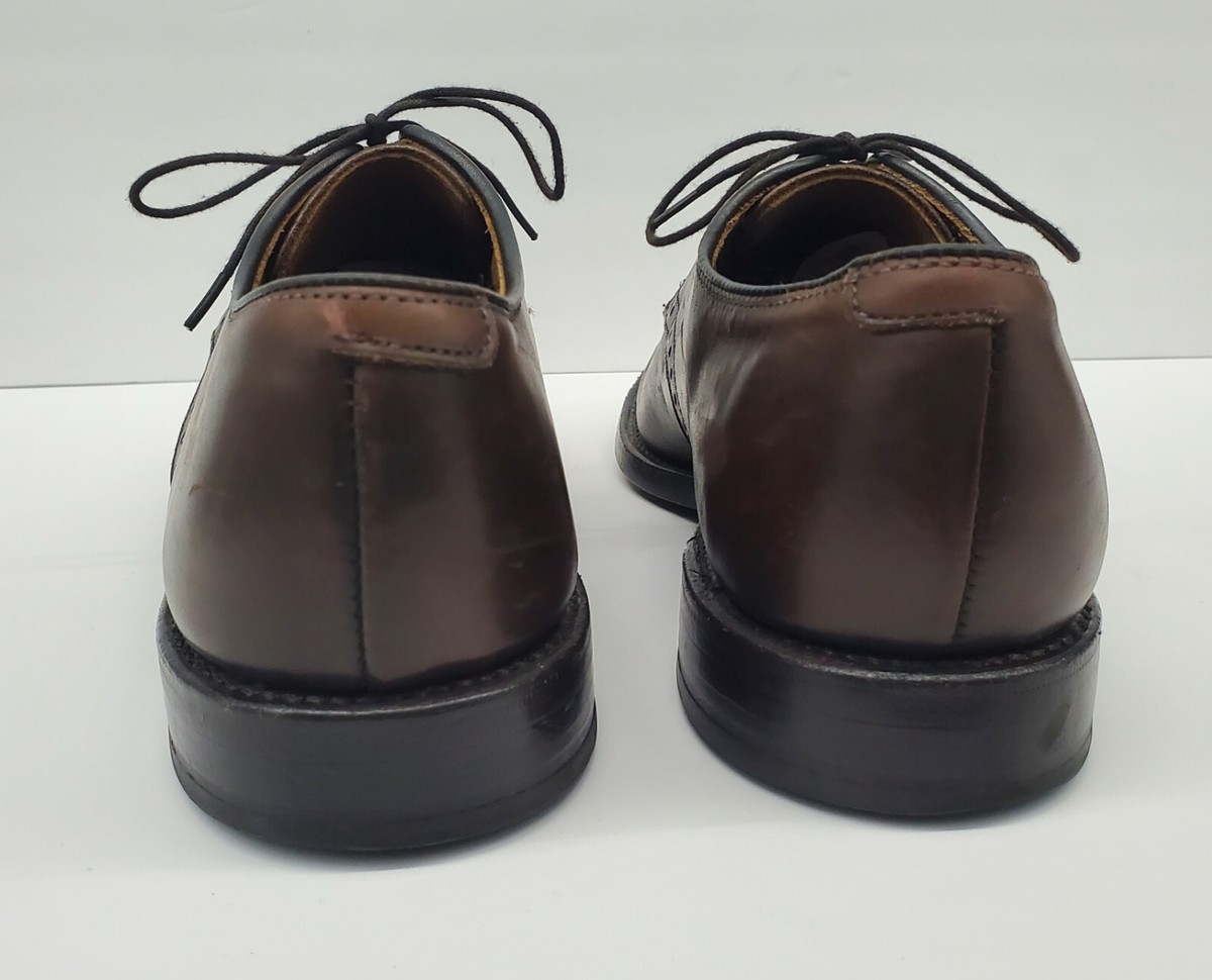 Allen Edmonds Wendell Dark Brown Chili Dress Shoes Mens Size 
