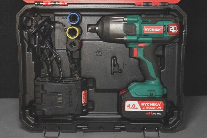 HYCHIKA 1/2 Inch Cordless Impact Wrench 350Nm High Torque Electric Power Tool