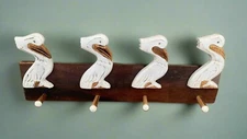 Pelican Towel Rack Pool Decor 20" x 6"