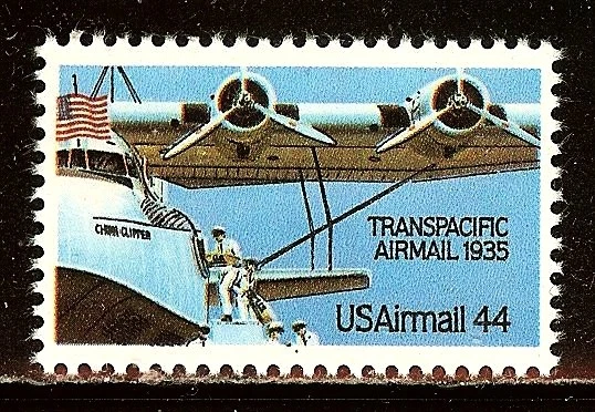 トランスパシフィックエアメール切手 1935年 USAirmail 44 1935 USA Airmail Transpacific Airmail 44 Cents Stamp - #S41413NQ