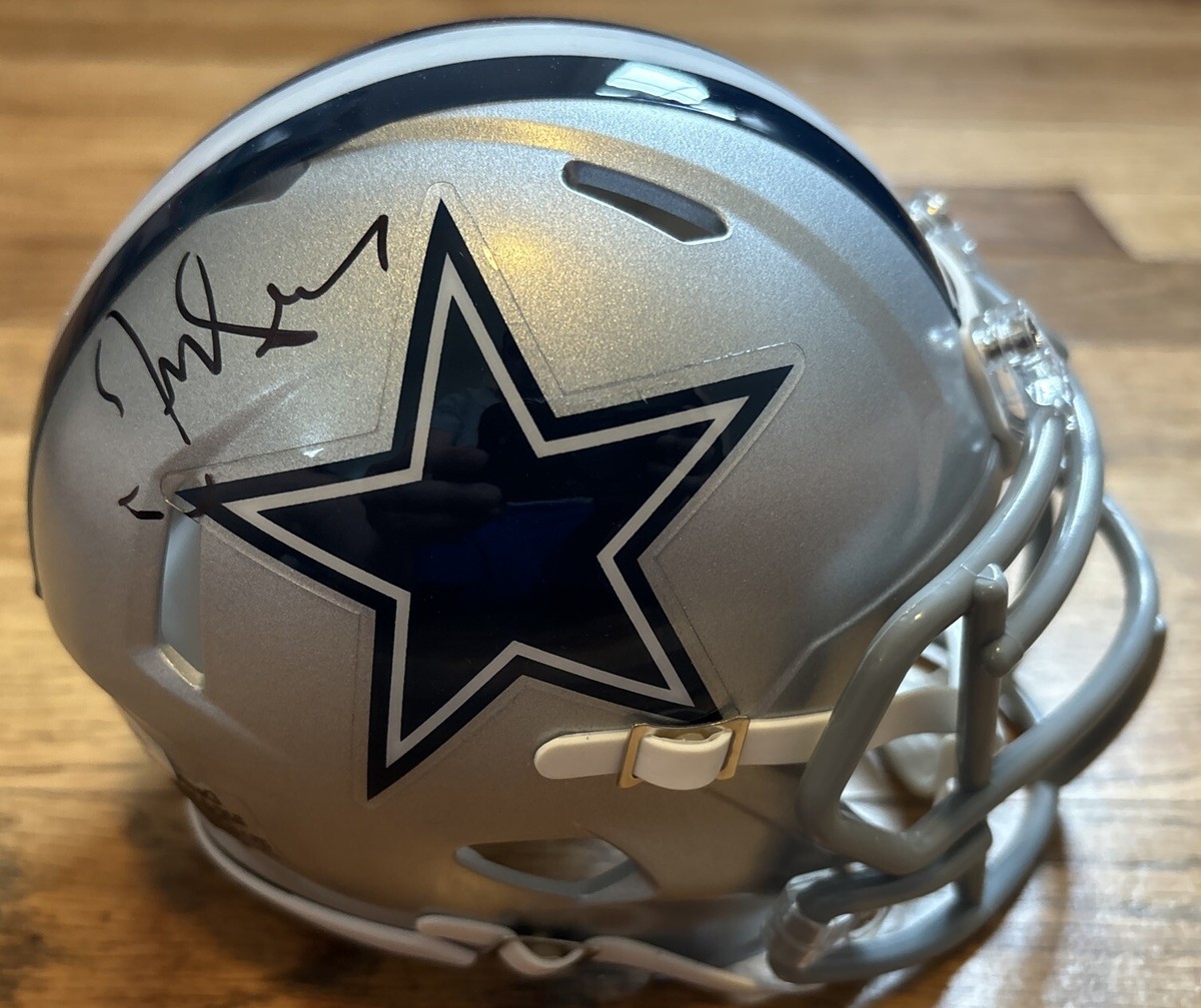 Jerry Jones Signed Autographed Dallas Cowboys Riddell Mini Speed