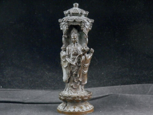 Estatua de bronce tibetano *Buda Sakyamuni y 2 Bodhisattvas* - Imagen 1 de 12