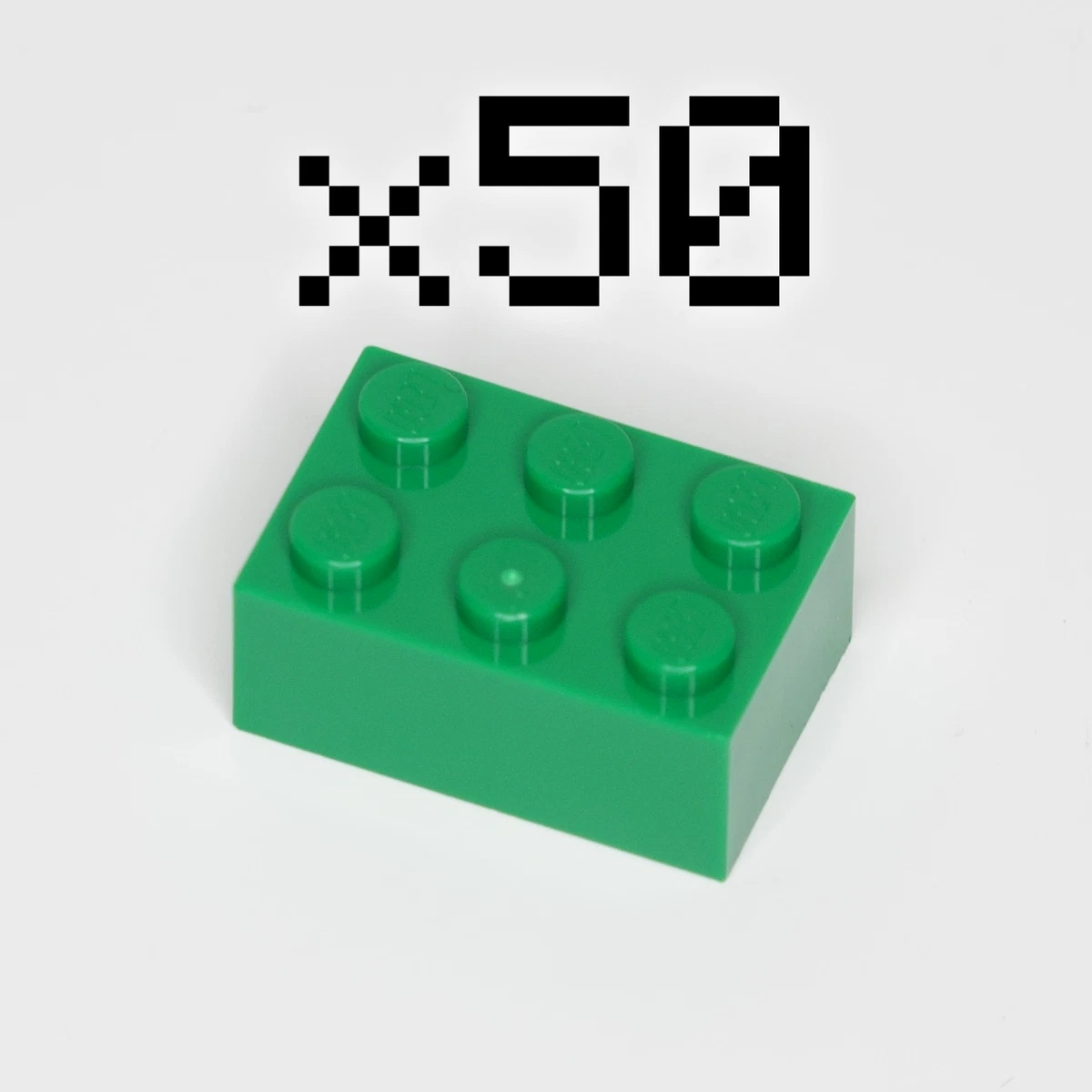50x NEW LEGO 2x3 Green Bricks ID 3002 BULK Parts