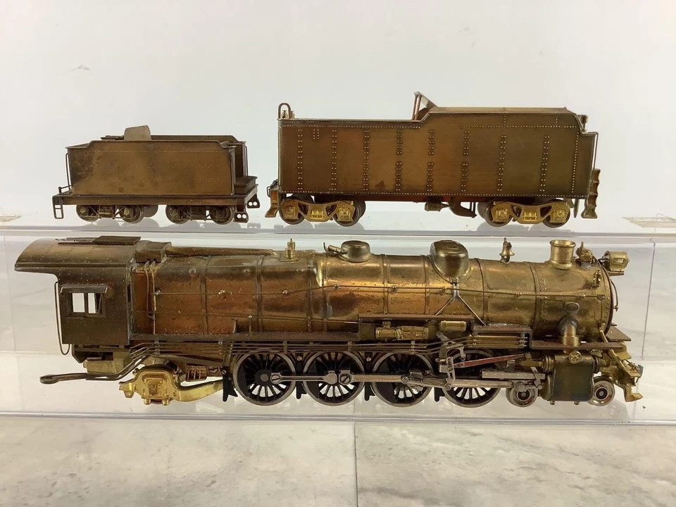 Locomotora de vapor Gem Pennsylvania escala HO latón M-1 4-8-2 y Tender Plus Foto 4 de 4