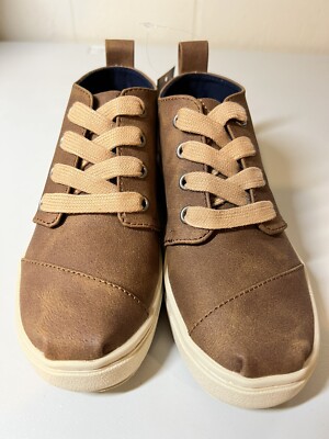 NEW TOMS Botas Cupsole Toffee Microsuede Youth 13 Boys