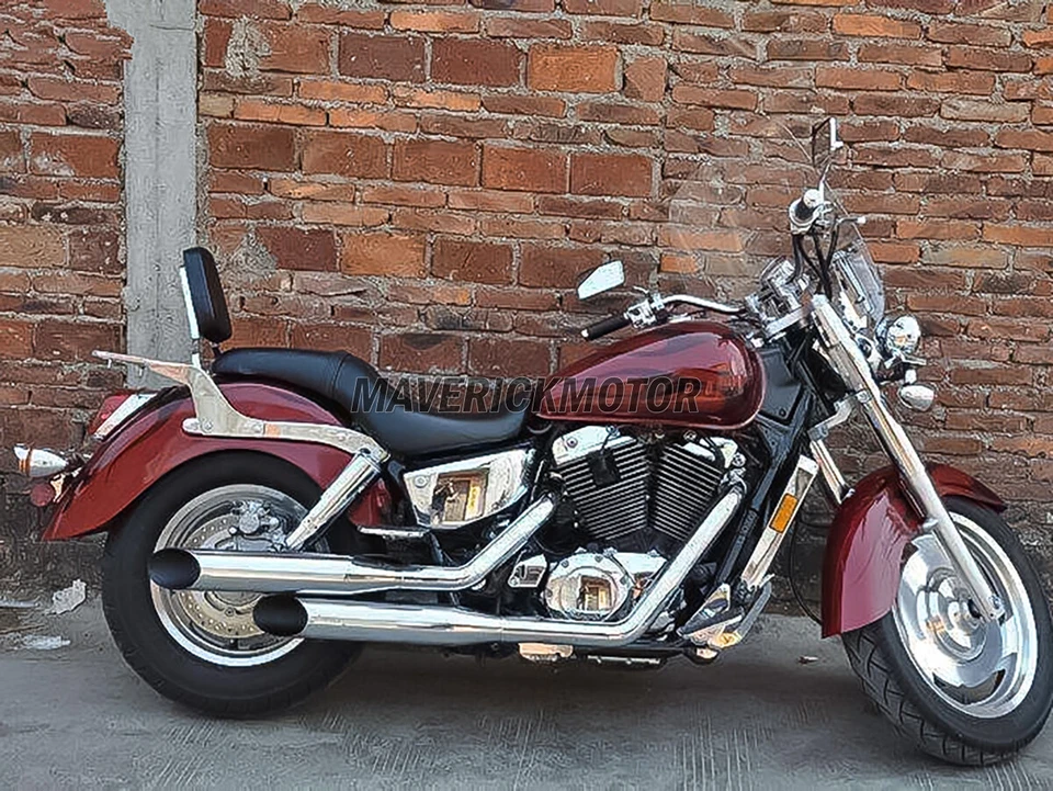 Portaequipajes barra Sissy respaldo para Honda Shadow VT 1100 Sabre Spirit 1100 ACE Foto 3 de 4