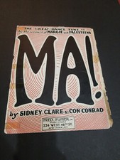 VINTAGE SHEET MUSIC MA 1921 SIDNEY CLARE CON CONRAD ORIGINAL