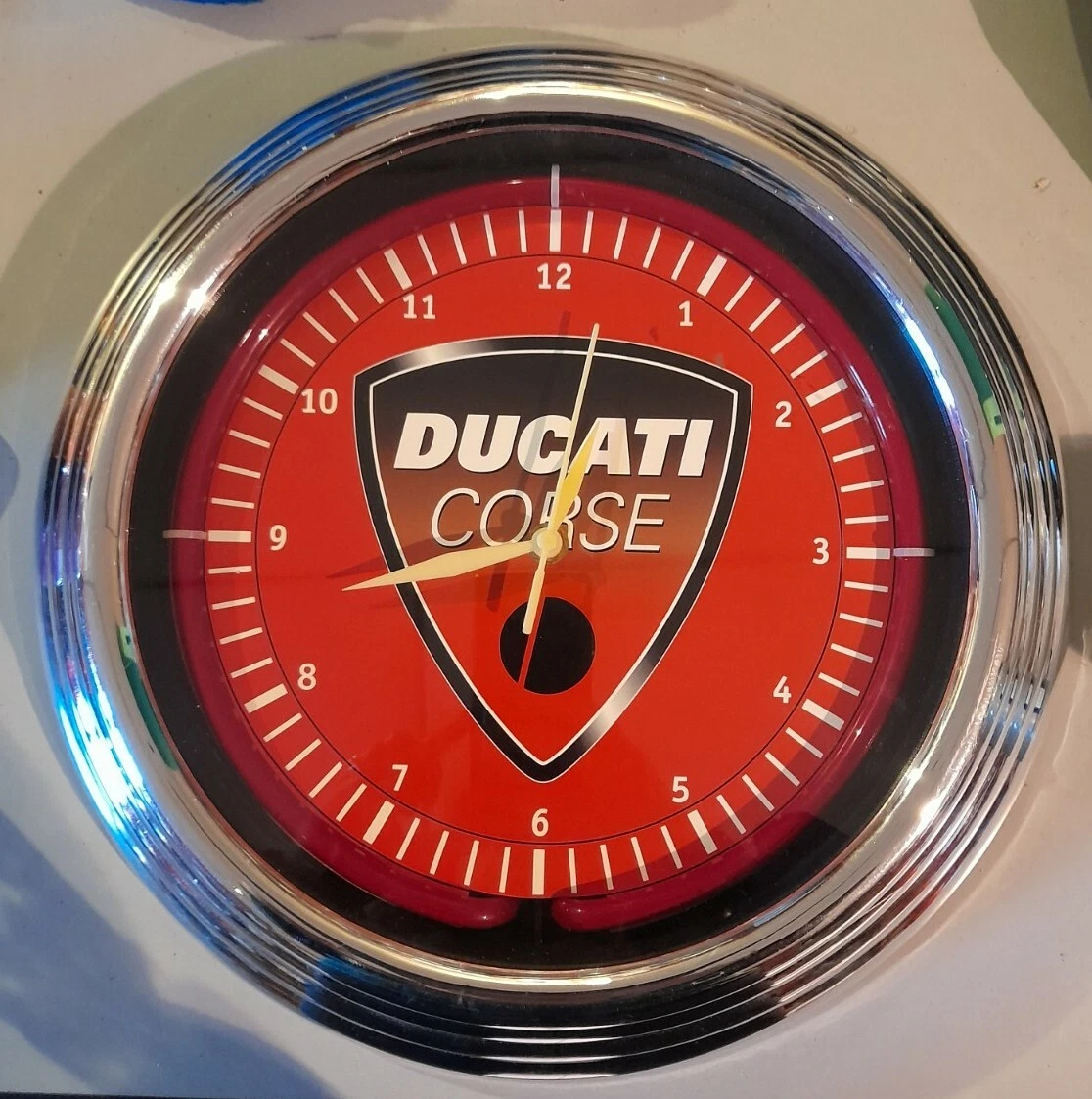 Ducati corse orologio da parete (Nuovo e nell'imballaggio originale) a