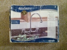 AquaSource High-Arc Wall-Mount Kitchen Faucet in Chrome 0201803