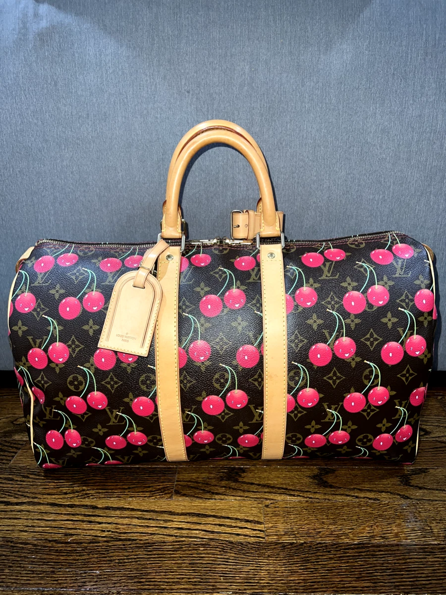 Takashi Murakami x Louis Vuitton Monogram Cerises Keepall 45