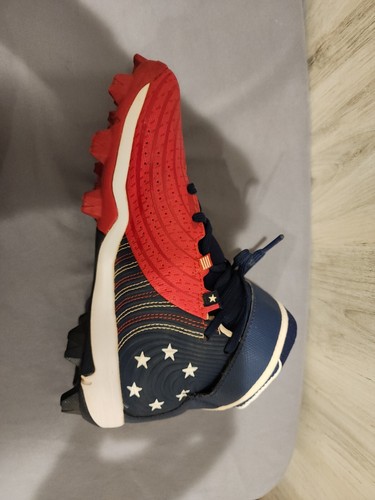 Under Armour Boys Harper 4 Mid 3022066-600 Red Hiking Shoes Sneakers Size 5Y - Picture 7 of 15