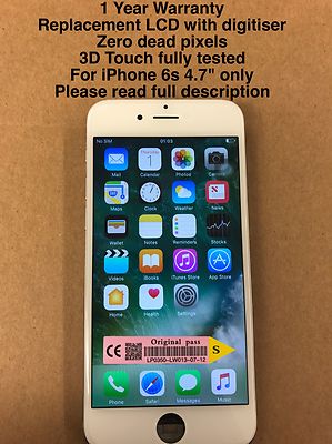Original Original-Zubehör-Hersteller Qualität Ersatz 3D LCD-Bildschirm für Original Apple iPhone 6s weiß