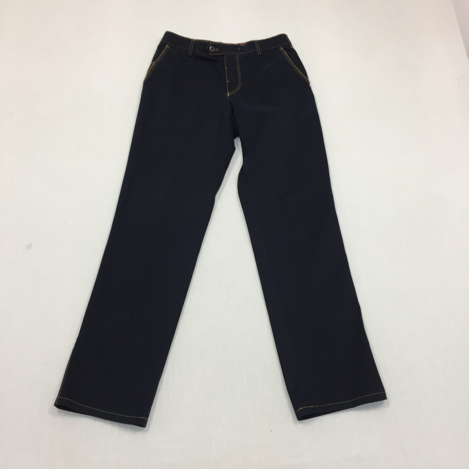 Meyer New York Trousers Mens W30 L34 Straight Fit Chino Blue