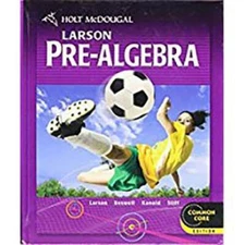 Holt McDougal Larson Pre-Algebra: Student Edition 2012 - Hardcover - GOOD